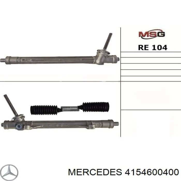 4154600400 Mercedes cremallera de dirección