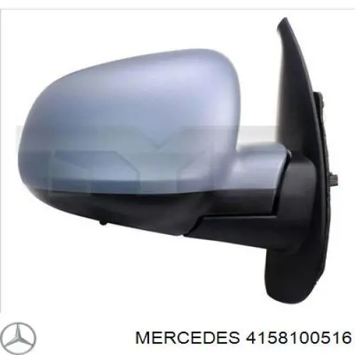 4158100516 Mercedes espejo retrovisor izquierdo