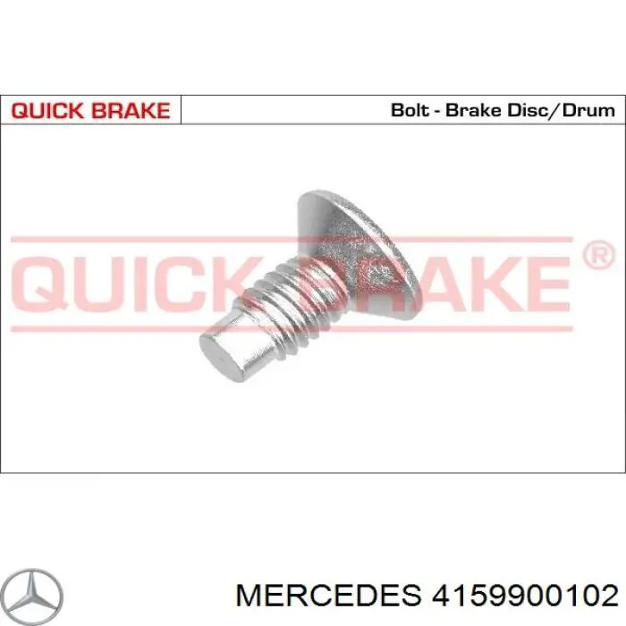 Tornillo de la pinza de freno Mercedes 4159900102 precio, desde 2,28 EUR