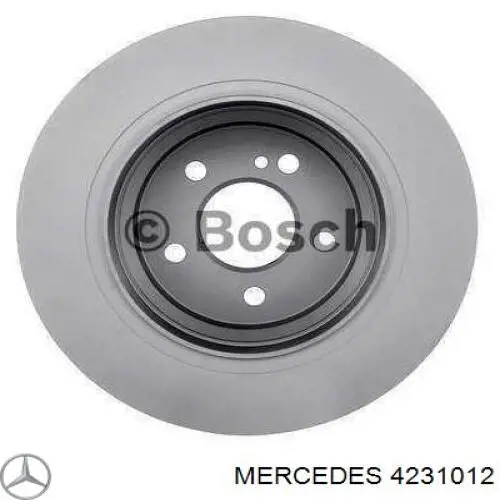 4231012 Mercedes disco de freno trasero