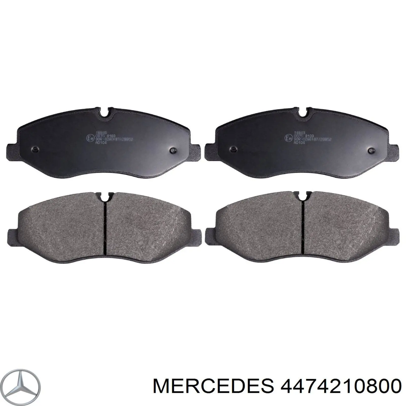 4474210800 Mercedes pastillas de freno delanteras