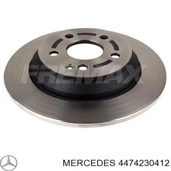 4474230412 Mercedes disco de freno trasero