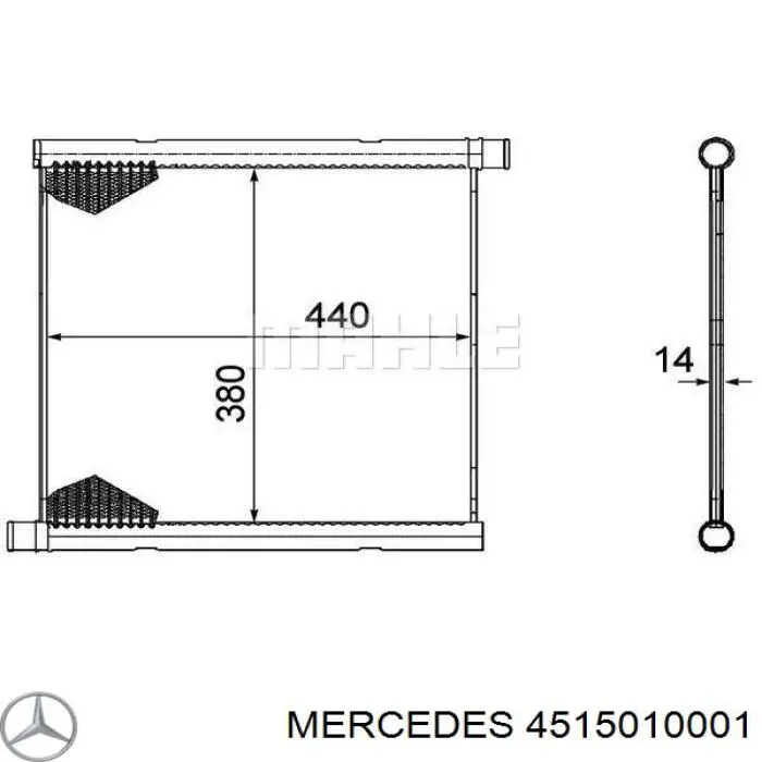 4515010001 Mercedes radiador