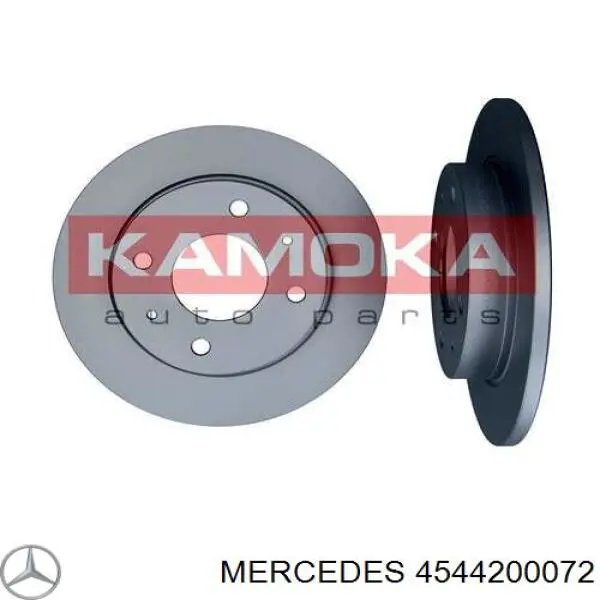 4544200072 Mercedes disco de freno trasero