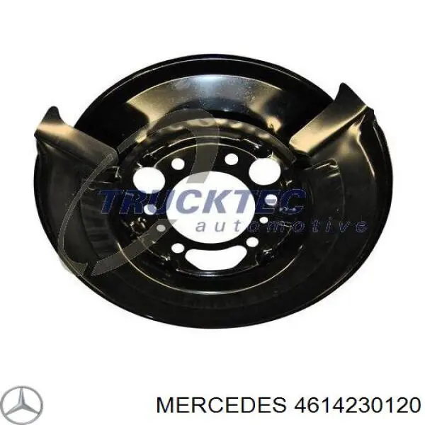 4614230120 Mercedes chapa protectora contra salpicaduras, disco de freno trasero izquierdo