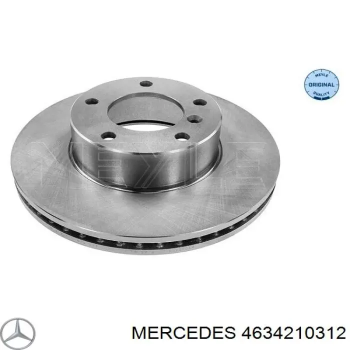 4634210312 Mercedes disco de freno delantero