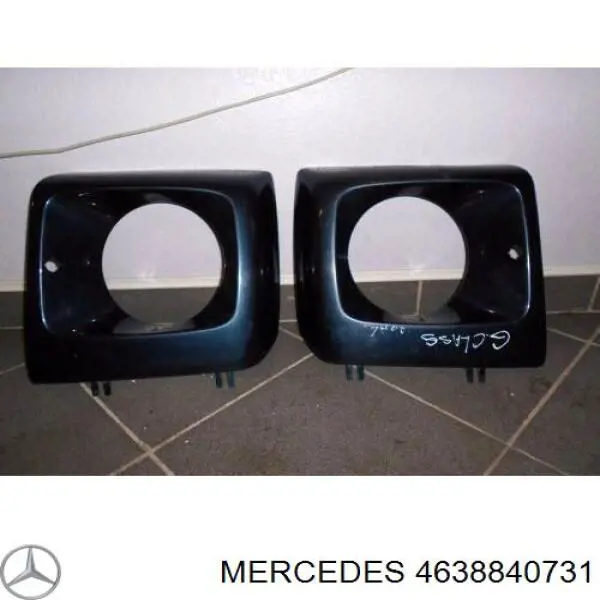 4638840731 Mercedes cubierta del faro izquierda