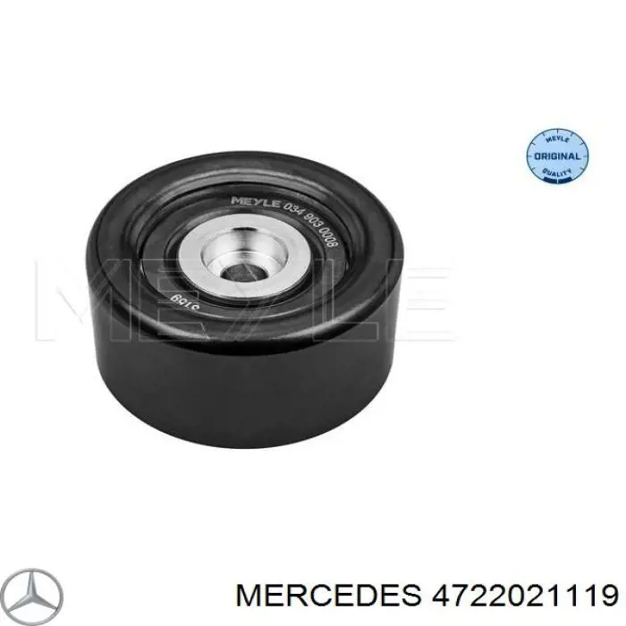 4722021119 Mercedes polea inversión / guía, correa poli v