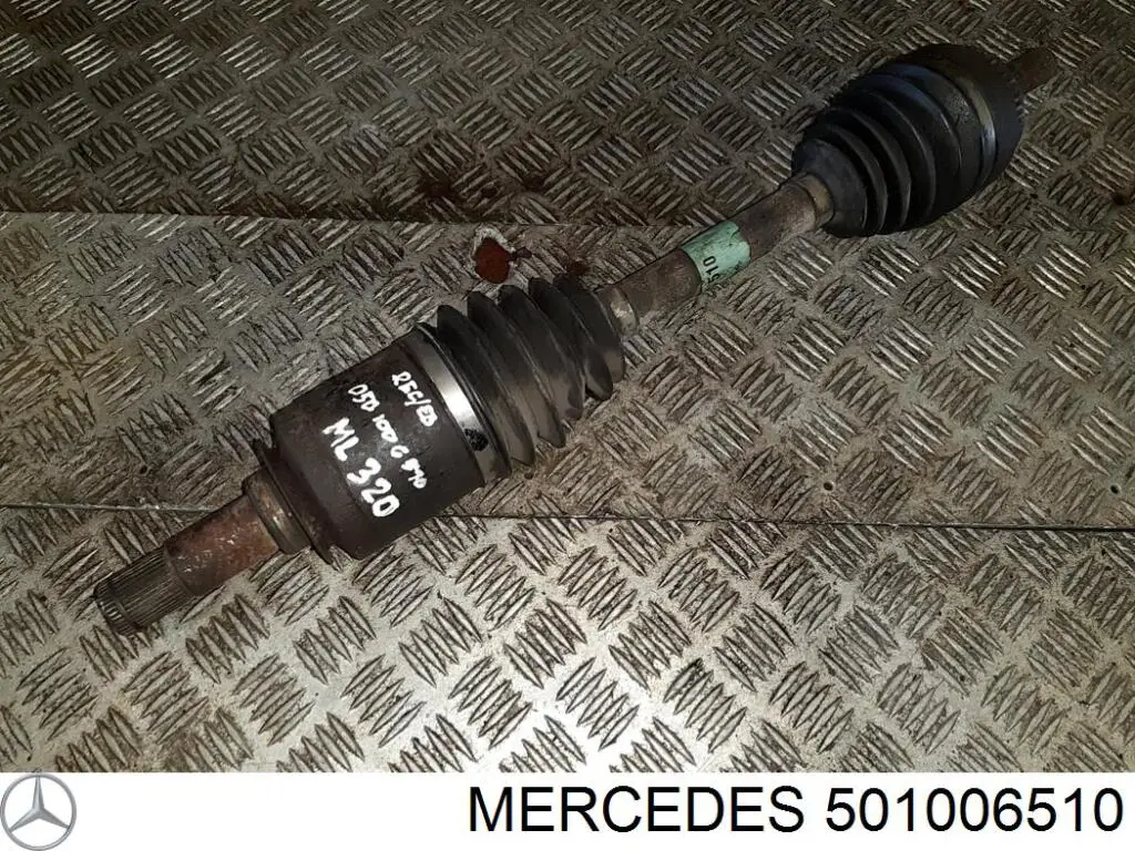 A1633300101 Mercedes árbol de transmisión delantero izquierdo