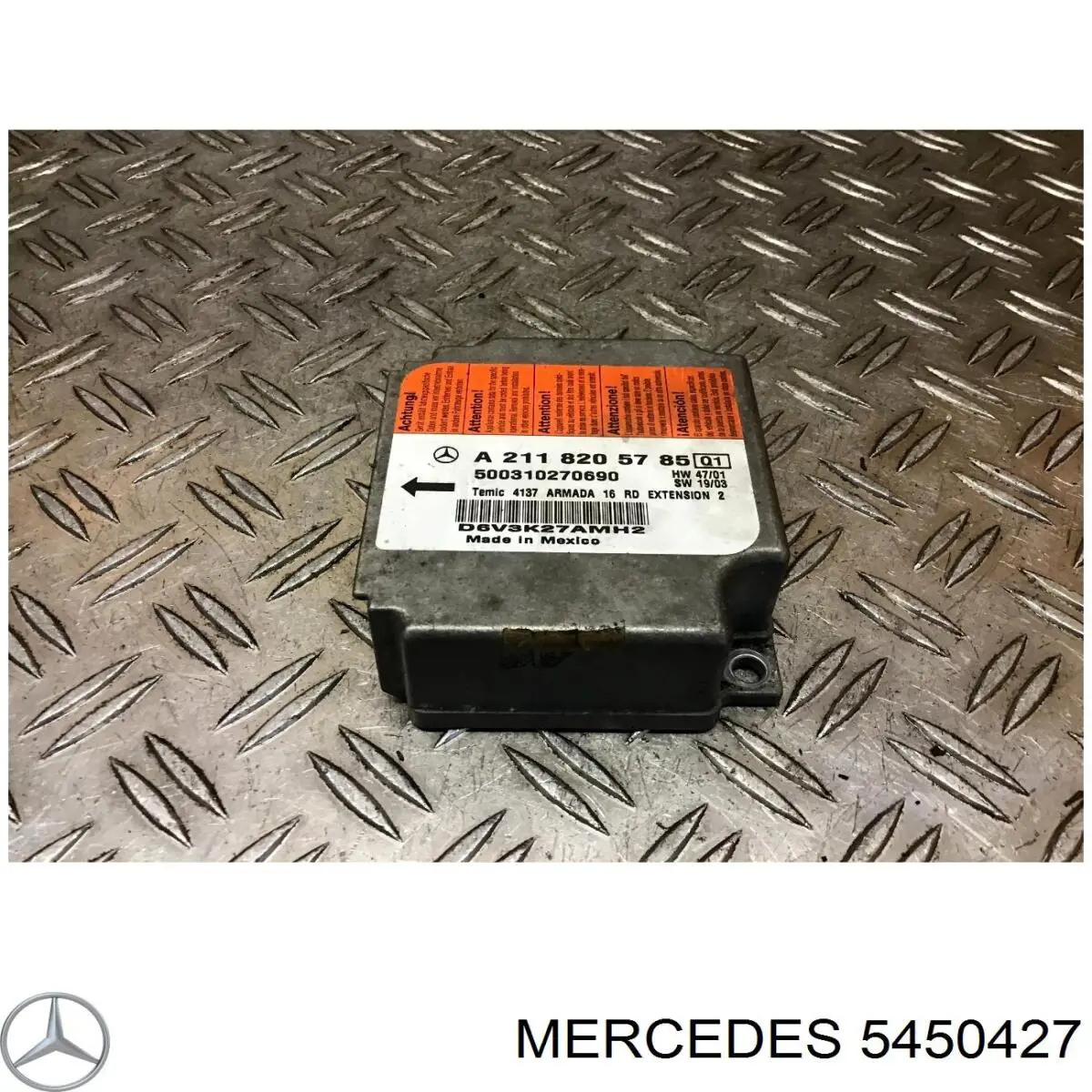 5450427 Mercedes Válvula solenoide de control de presión de sobrealimentación