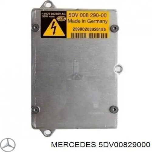 5DV00829000 Mercedes bobina de reactancia, lámpara de descarga de gas