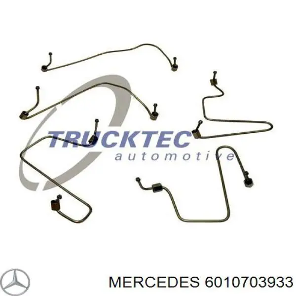 6010703933 Mercedes tubería alta presión, sistema inyección para cilindro 3