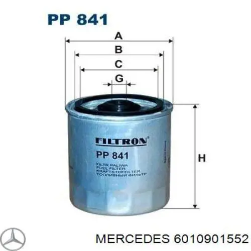 6010901552 Mercedes filtro combustible