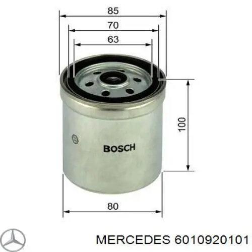 6010920101 Mercedes filtro combustible