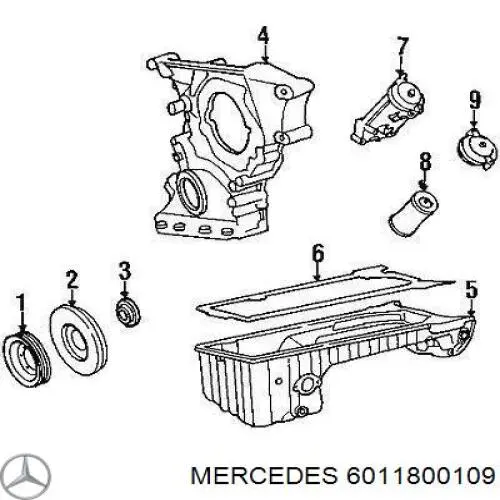 Filtro de aceite Mercedes 6011800109 precio, desde 7,00 EUR
