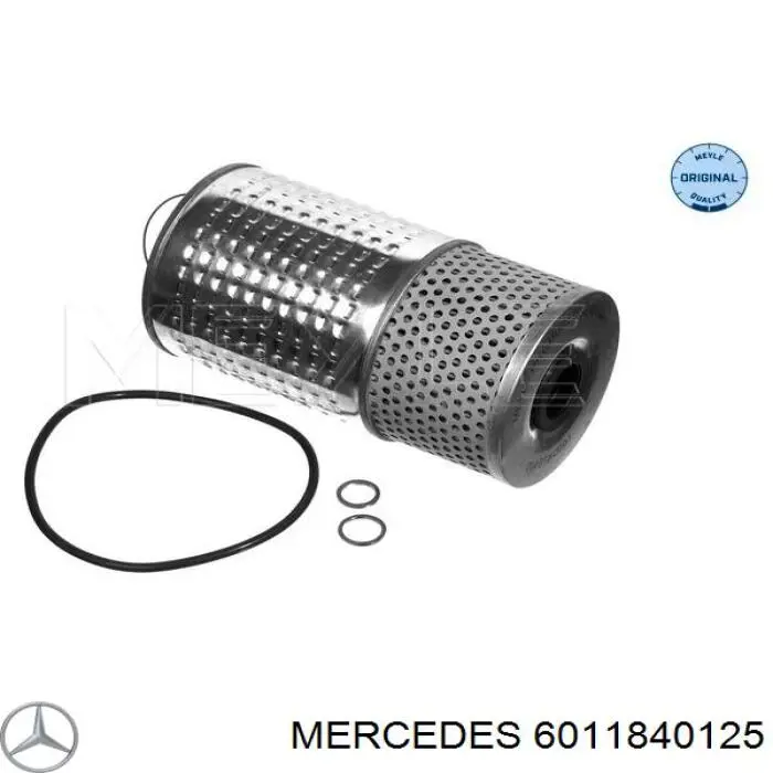 6011840125 Mercedes filtro de aceite