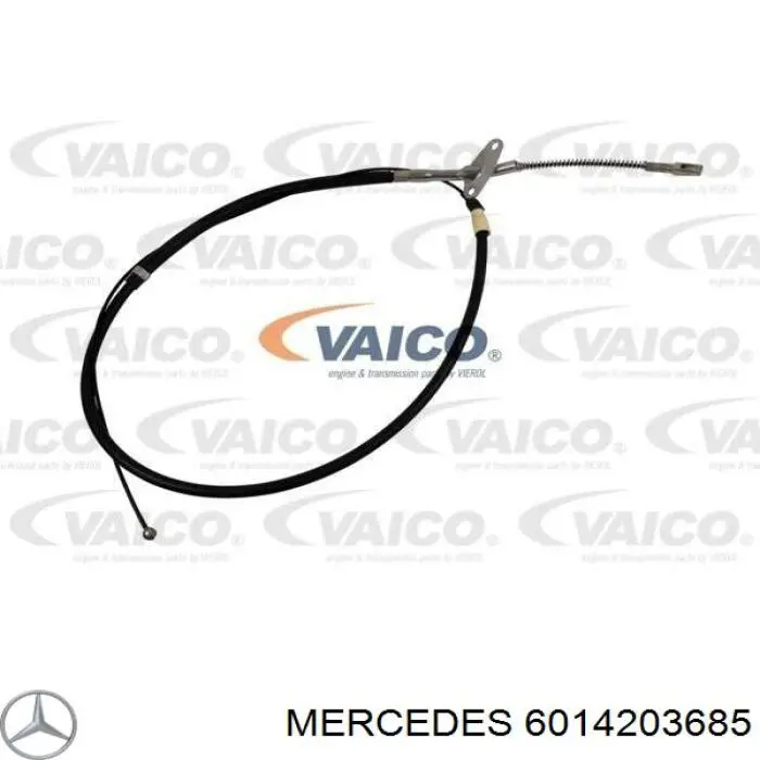 6014203685 Mercedes cable de freno de mano trasero izquierdo