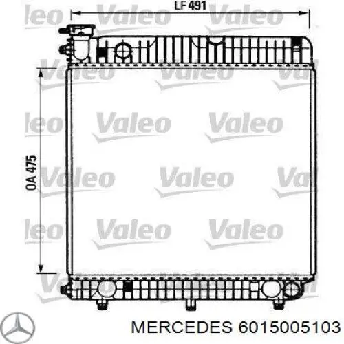 6015005103 Mercedes radiador refrigeración del motor