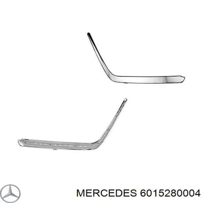 6015280004 Mercedes rejilla de ventilación, parachoques delantero