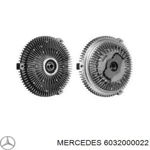 6032000022 Mercedes embrague, ventilador del radiador