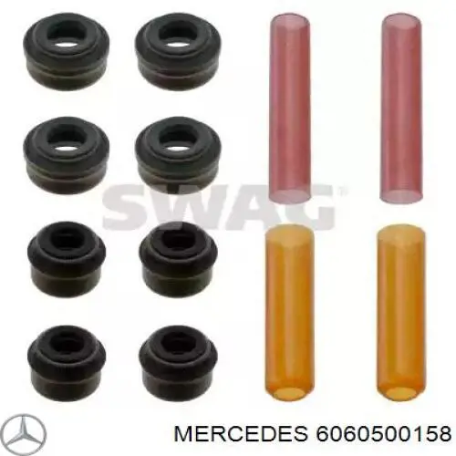 6060500158 Mercedes sello de aceite de valvula (rascador de aceite Entrada/Salida Kit De Motor)
