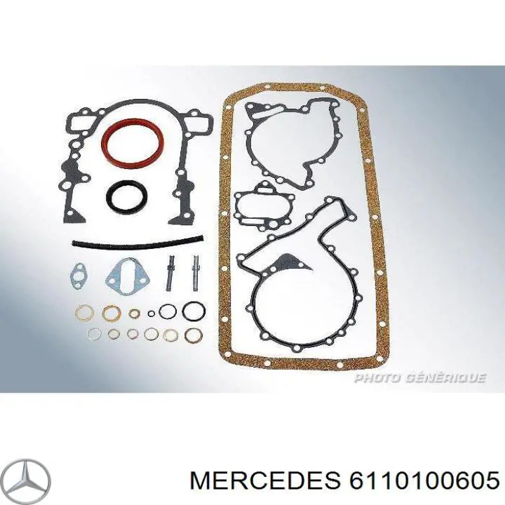 6110100605 Mercedes juego completo de juntas, motor, inferior