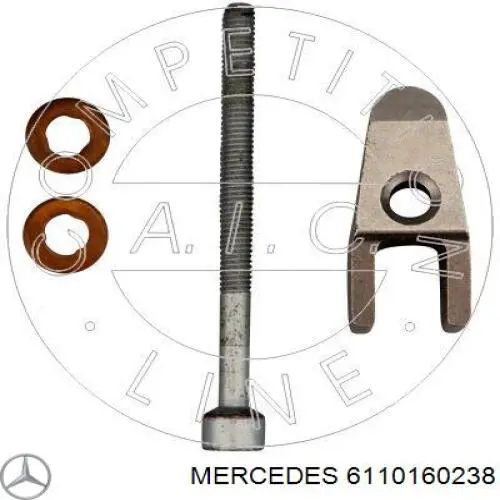 6110160238 Mercedes soporte, inyector