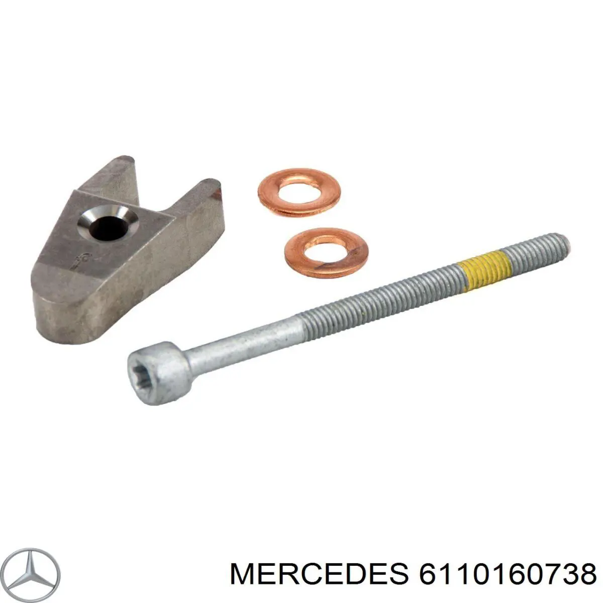 6110160738 Mercedes soporte, inyector