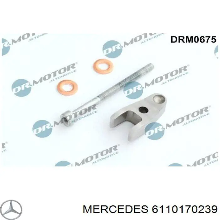 6110170239 Mercedes soporte, inyector