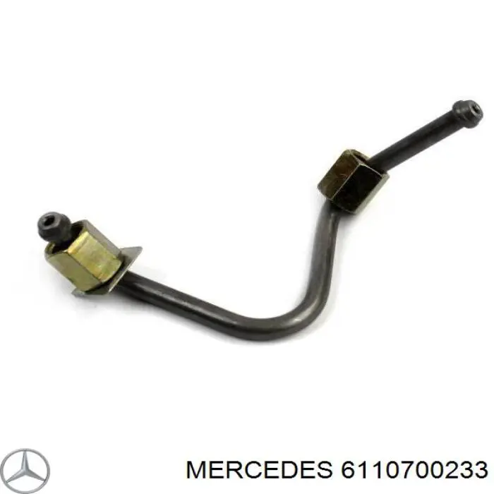  611 070 02 33 Mercedes tubería alta presión, sistema inyección para cilindro 1