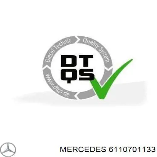 6110701133 Mercedes tubería alta presión, sistema inyección para cilindro 1