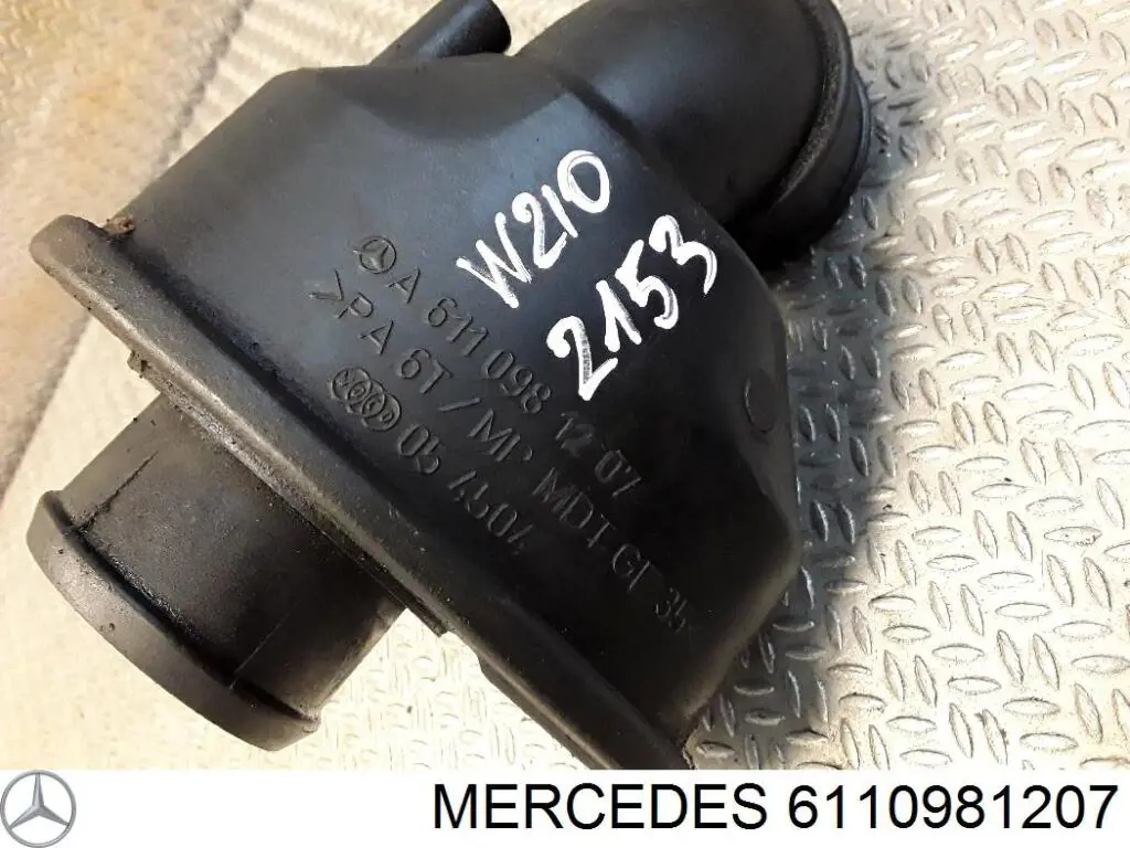 6110981207 Mercedes tubo flexible de aire de sobrealimentación, de turbina