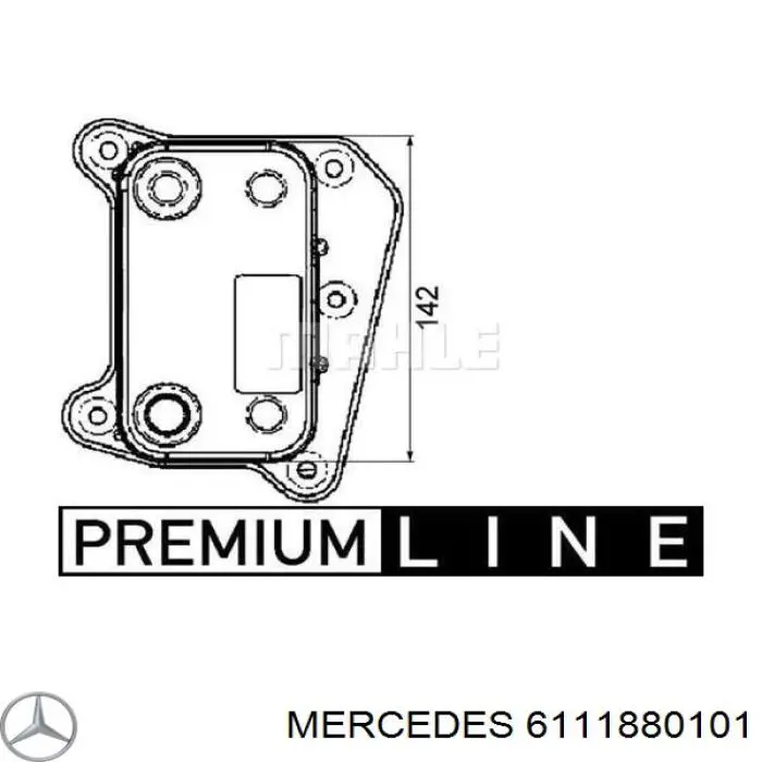 6111880101 Mercedes radiador de aceite