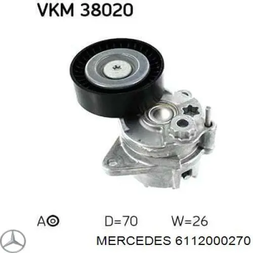 Comprar 6112000270 Mercedes Tensor de la correa trapecial