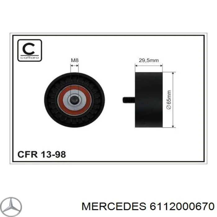Comprar 6112000670 Mercedes Tensor de correa poli V 