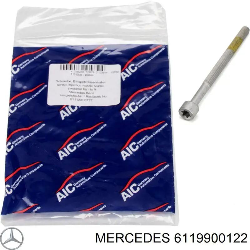 6119900122 Mercedes Tornillo de fijación del inyector