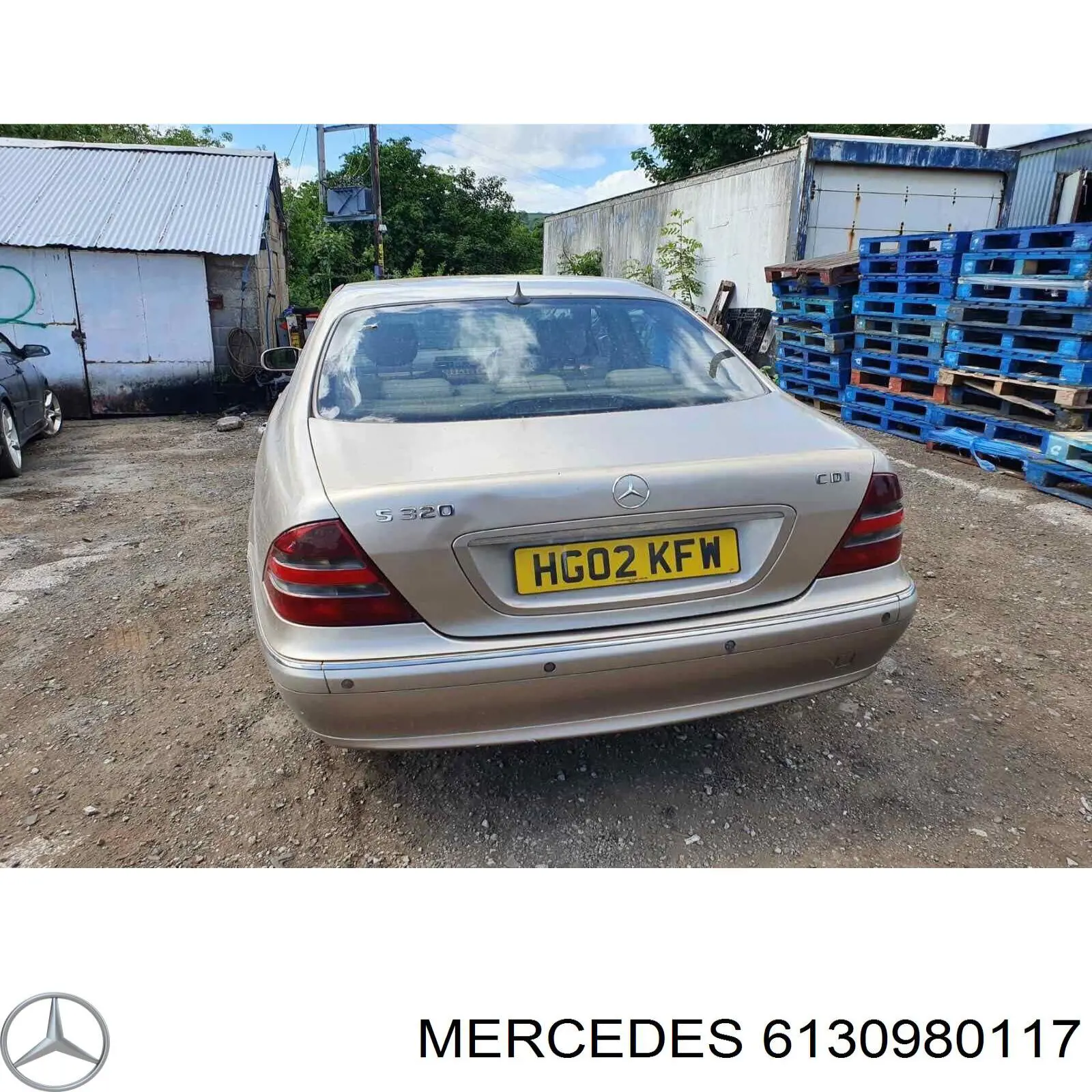 6130980117 Mercedes aleta de mando, erg