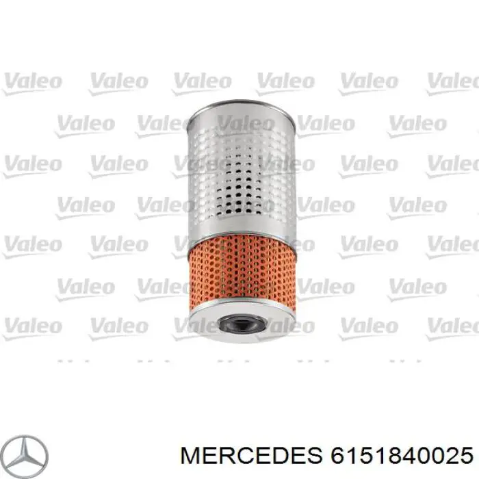 6151840025 Mercedes filtro de aceite