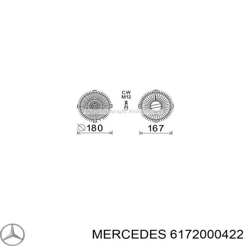 Embrague, ventilador de refrigeración Mercedes 6172000422 precio, desde 98,74 EUR