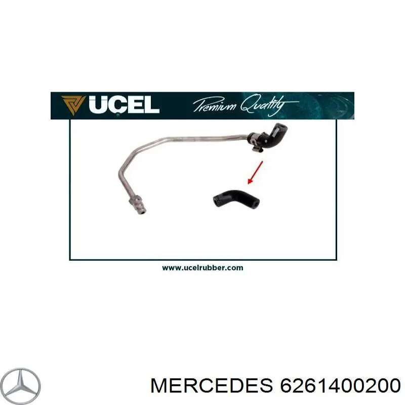 6261400200 Mercedes tubo sensor de presión de escape