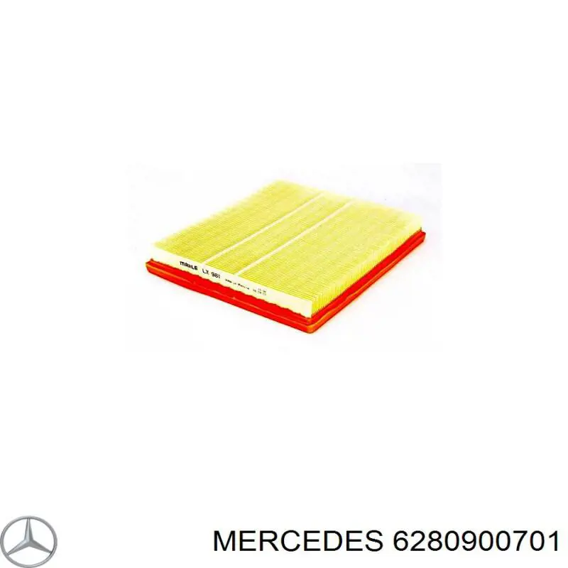 6280900701 Mercedes casco de filtro de aire