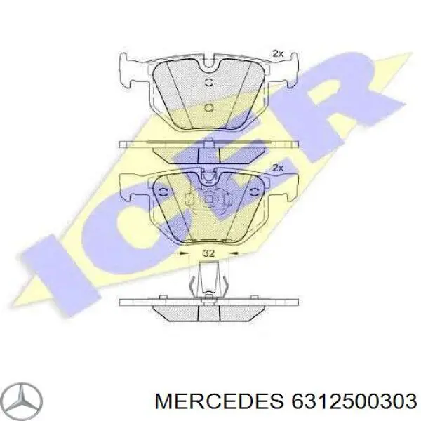 6312500303 Mercedes disco de embrague