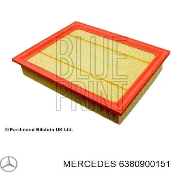 6380900151 Mercedes filtro de aire