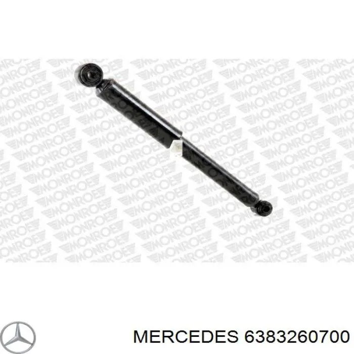 6383260700 Mercedes amortiguador trasero