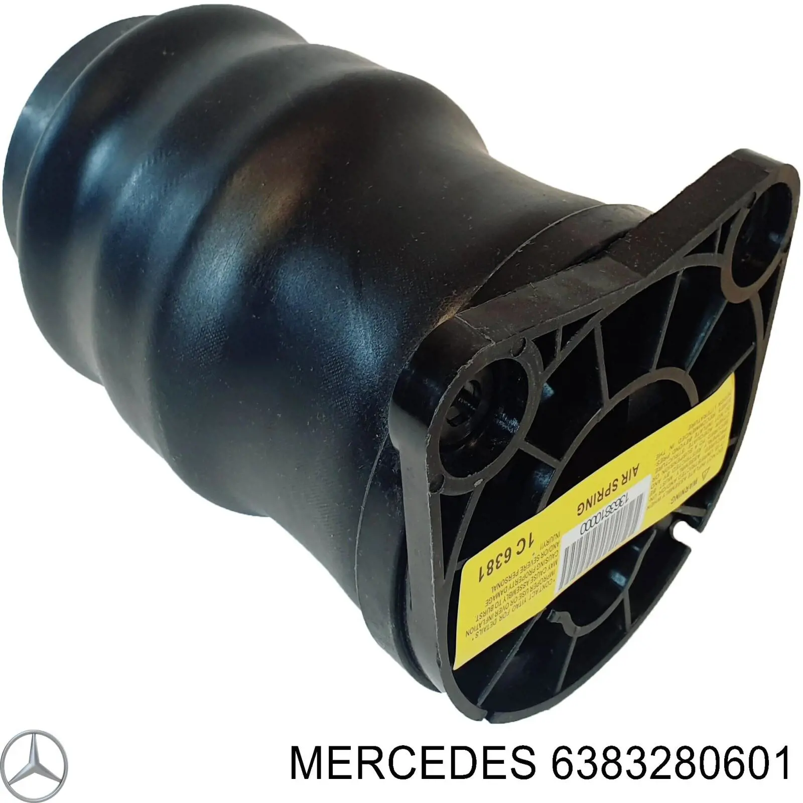 6383280601 Mercedes muelle neumático, suspensión, eje trasero