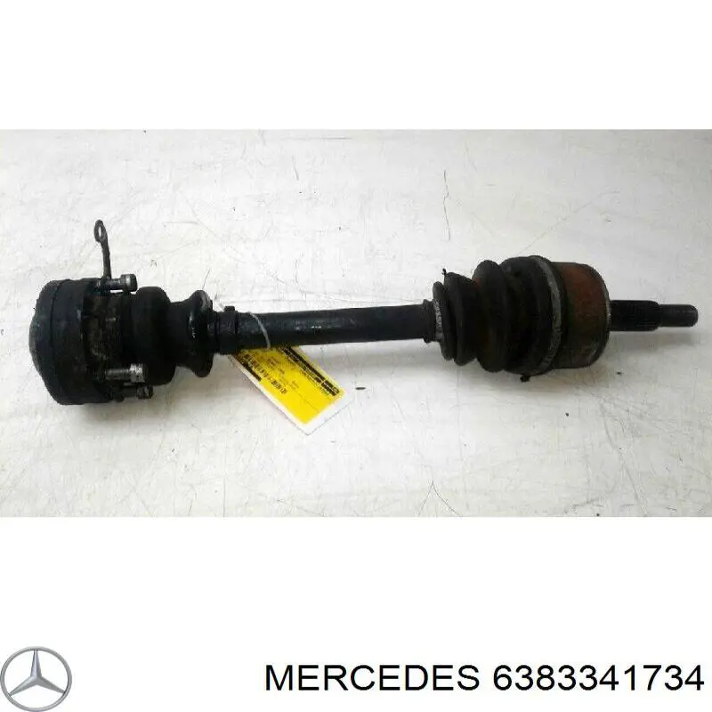 6383341734 Mercedes árbol de transmisión delantero