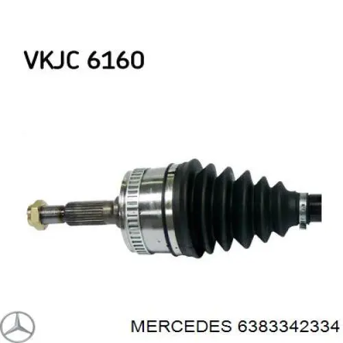 Semieje delantero Mercedes 6383342334 precio, desde 188,30 EUR