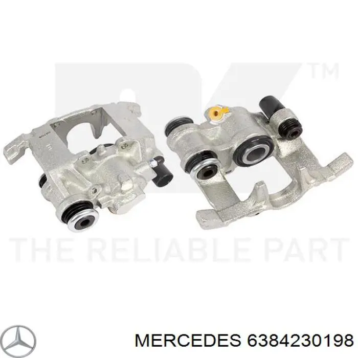 6384230198 Mercedes pinza de freno trasera izquierda