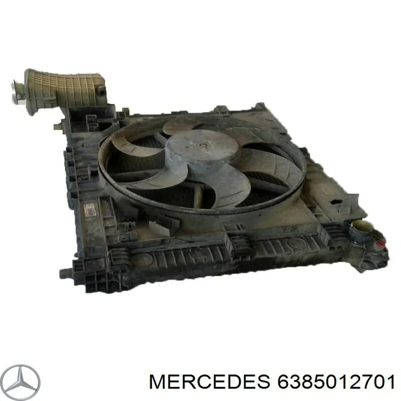 6385012701 Mercedes radiador refrigeración del motor