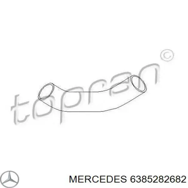 6385282682 Mercedes tubo flexible de aire de sobrealimentación, de turbina